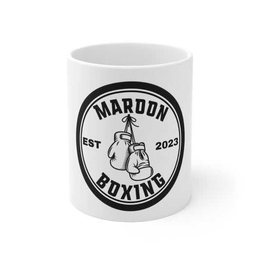 Ceramic Mug 11oz - MaroonBoxing